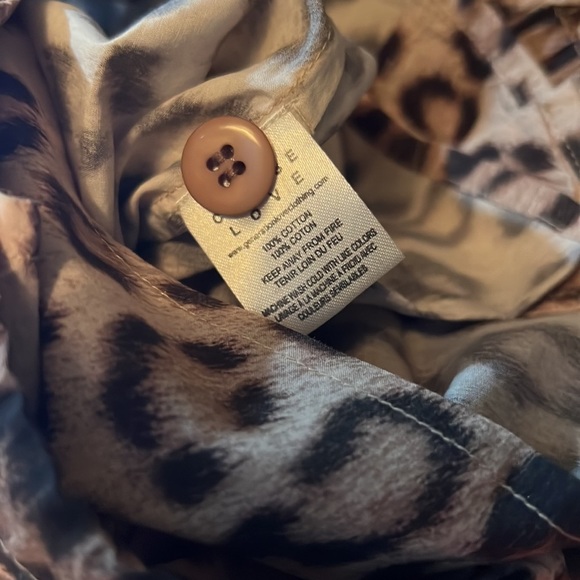 🆕Generation Love Juliet’s Leopard Animal Print Pajama Set Cotton Summer PJ’s - Picture 8 of 9